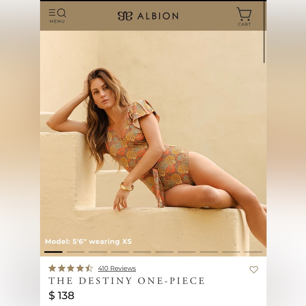 Albion The Destiny One-piece. Size medium.